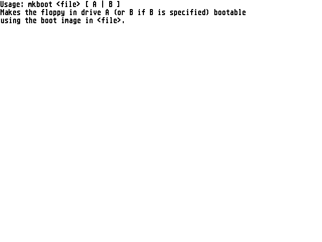 Mkboot atari screenshot